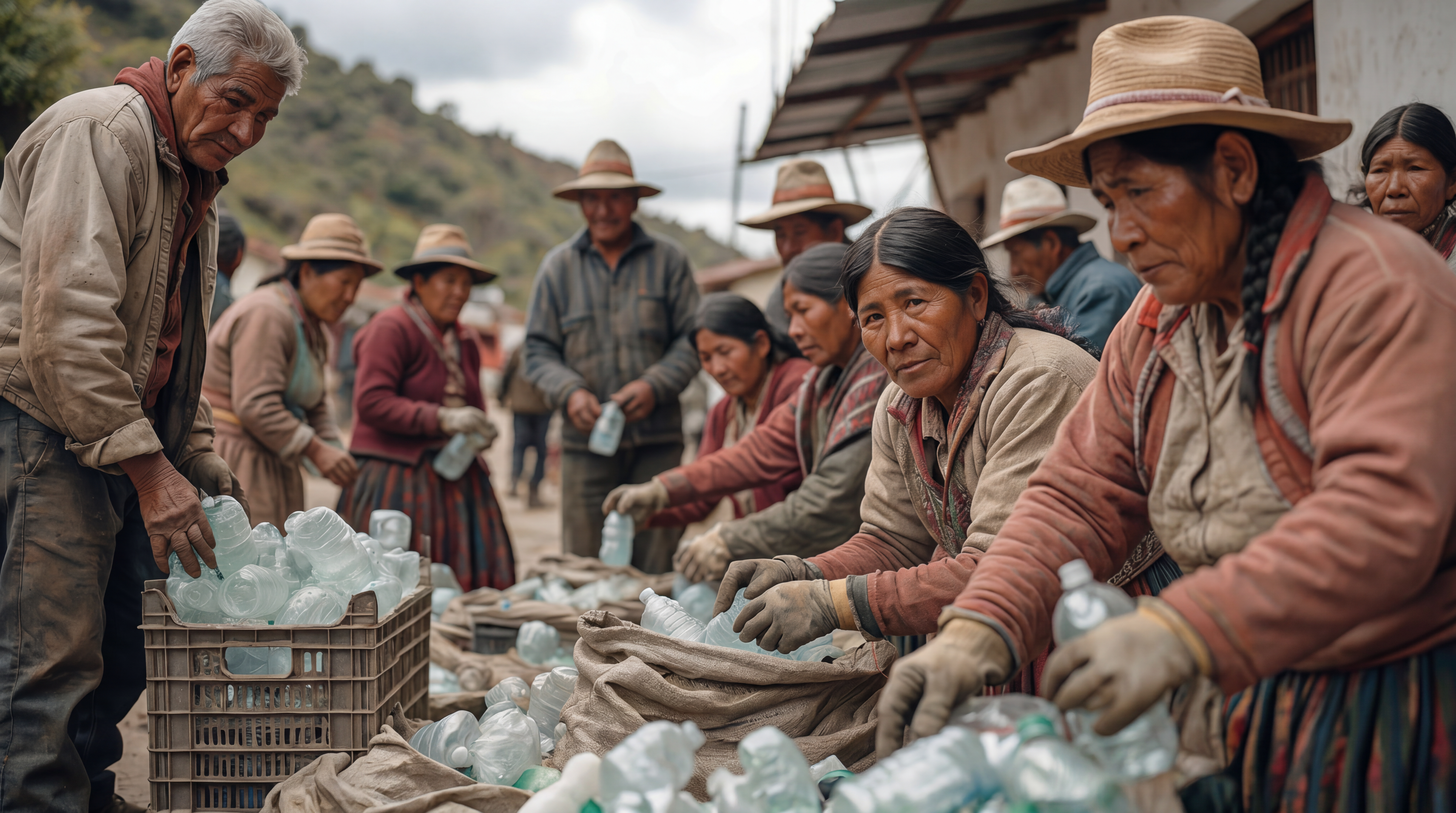 Trabajo comunitario y reciclaje en una jornada ambiental
